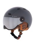 Miniatuur Deluni, Montano Pro 2 skihelm met vizier unisex Matt Dark Grey grijs 