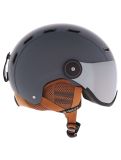 Miniatuur Deluni, Montano Pro 2 skihelm met vizier unisex Matt Dark Grey grijs 