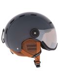 Miniatuur Deluni, Montano Pro 1 skihelm met vizier unisex Dark Grey grijs 