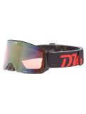 Miniatuur Demon, Intrepid (OTG) skibril OTG unisex Matt Black Red - Orange Red Mirror zwart 