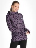 Miniatuur Eivy, Icecold Hood FA Thermoshirt dames Purple Cheetah Paars, Zwart 