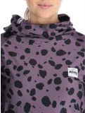 Miniatuur Eivy, Icecold Hood FA Thermoshirt dames Purple Cheetah Paars, Zwart 