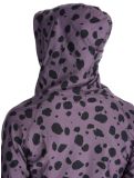 Miniatuur Eivy, Icecold Hood FA Thermoshirt dames Purple Cheetah Paars, Zwart 