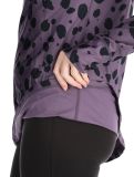 Miniatuur Eivy, Icecold Hood FA Thermoshirt dames Purple Cheetah Paars, Zwart 