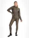 Miniatuur Eivy, Icecold Hood thermoshirt dames Leopard bruin 