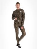 Miniatuur Eivy, Icecold Tights thermobroek dames Leopard bruin 