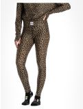 Miniatuur Eivy, Icecold Tights thermobroek dames Leopard bruin 