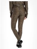 Miniatuur Eivy, Icecold Tights thermobroek dames Leopard bruin 