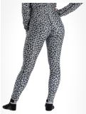 Miniatuur Eivy, Icecold Tights thermobroek dames Snow Leopard wit 