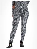 Miniatuur Eivy, Icecold Tights thermobroek dames Snow Leopard wit 