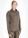 Miniatuur Eivy, Icecold Wool FA Thermoshirt dames Leopard Bruin 