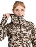 Miniatuur Eivy, Icecold Zip GA Ski pully dames Zebra Bruin 