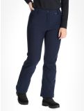 Miniatuur Frechen softshell skibroek kort model dames Dark Blue blauw 