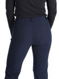 Miniatuur Frechen softshell skibroek kort model dames Dark Blue blauw 