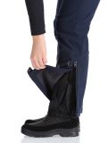 Miniatuur Frechen softshell skibroek kort model dames Dark Blue blauw 