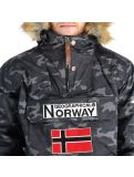 Miniatuur Geographical Norway, Barman Men Camo 068 winter anorak heren zwart 