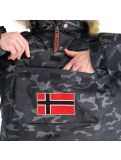 Miniatuur Geographical Norway, Barman Men Camo 068 winter anorak heren zwart 