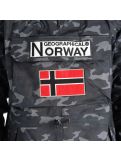 Miniatuur Geographical Norway, Barman Men Camo 068 winter anorak heren zwart 