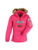 Miniatuur Geographical Norway, Bridget New 068 ski-jas dames fuschia roze 