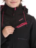 Miniatuur Geographical Norway, Reine AC Softshell jas dames Black / Pink Roze, Zwart 