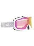 Miniatuur Giro, Moxie PA Goggles unisex White & Grey Chute - Amber Pink Grijs, Wit 