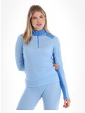 Miniatuur Helly Hansen, W Lifa Merino Midweight 1/2 Zip skipully dames Bright Blue blauw 