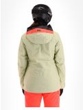 Miniatuur Helly Hansen, Powderqueen 3.0 ski-jas dames Iced Matcha groen 