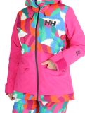 Miniatuur Helly Hansen, W Powchaser 2.0 ski-jas dames JPB AOP multicolor, roze 