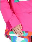 Miniatuur Helly Hansen, W Powchaser 2.0 ski-jas dames JPB AOP multicolor, roze 