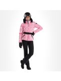 Miniatuur High Society, Elea ski-jas dames paisley print roze 