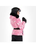 Miniatuur High Society, Elea ski-jas dames paisley print roze 