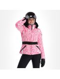 Miniatuur High Society, Elea ski-jas dames paisley print roze 