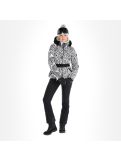 Miniatuur High Society, Elea ski-jas dames paisley print zwart 