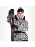 Miniatuur High Society, Elea ski-jas dames paisley print zwart 