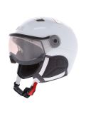 Miniatuur Kask, Piuma-R Chrome Visor OA Vizierhelmen unisex White/Silver Wit, Zilver 