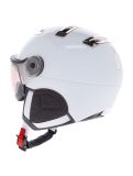 Miniatuur Kask, Piuma-R Chrome Visor OA Vizierhelmen unisex White/Silver Wit, Zilver 