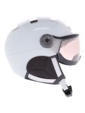 Miniatuur Kask, Piuma-R Chrome Visor OA Vizierhelmen unisex White/Silver Wit, Zilver 