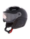 Miniatuur Kask, Piuma-R Chrome Visor OA Vizierhelmen unisex Black/Silver Zilver, Zwart 