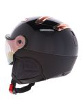 Miniatuur Kask, Piuma-R Chrome Visor OA Vizierhelmen unisex Black/Pink Gold Roze, Wit 