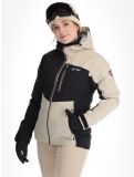 Miniatuur Kilpi, Flip ski-jas dames Beige beige, zwart 