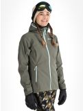 Miniatuur Kilpi, Ravia softshell ski-jas dames Dark Green groen 