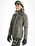 Miniatuur Kilpi, Ravia softshell ski-jas dames Dark Green groen 