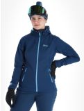 Miniatuur Kilpi, Ravia-w softshell ski-jas grote maten dames Dark Blue blauw 