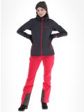 Miniatuur Kilpi, Ravia-w softshell ski-jas grote maten dames Dark Grey grijs 