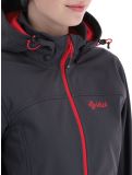 Miniatuur Kilpi, Ravia-w softshell ski-jas grote maten dames Dark Grey grijs 