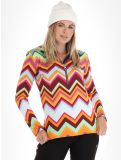 Miniatuur Kou Sportswear, Chevron skipully dames Colourful groen, multicolor, oranje 