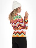 Miniatuur Kou Sportswear, Chevron skipully dames Colourful groen, multicolor, oranje 