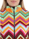 Miniatuur Kou Sportswear, Chevron skipully dames Colourful groen, multicolor, oranje 