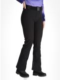 Miniatuur Kou Sportswear, Frost Flare Pants softshell skibroek dames Black zwart 