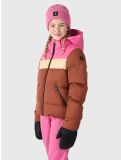 Miniatuur Brunotti, Niagony ski-jas kinderen Mahoganny bruin, roze 